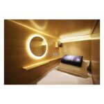 Black Brown Sleeping Pod angle view