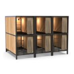 Wood Bunker Bed for 6