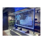 Mesh Screen Glasswall LED Ad