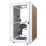 Movable Office Phone Booth dark