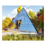 Pyramid Reflective Glass Tent