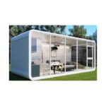 White Prefab Capsule House