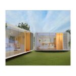 White Prefab Capsule House